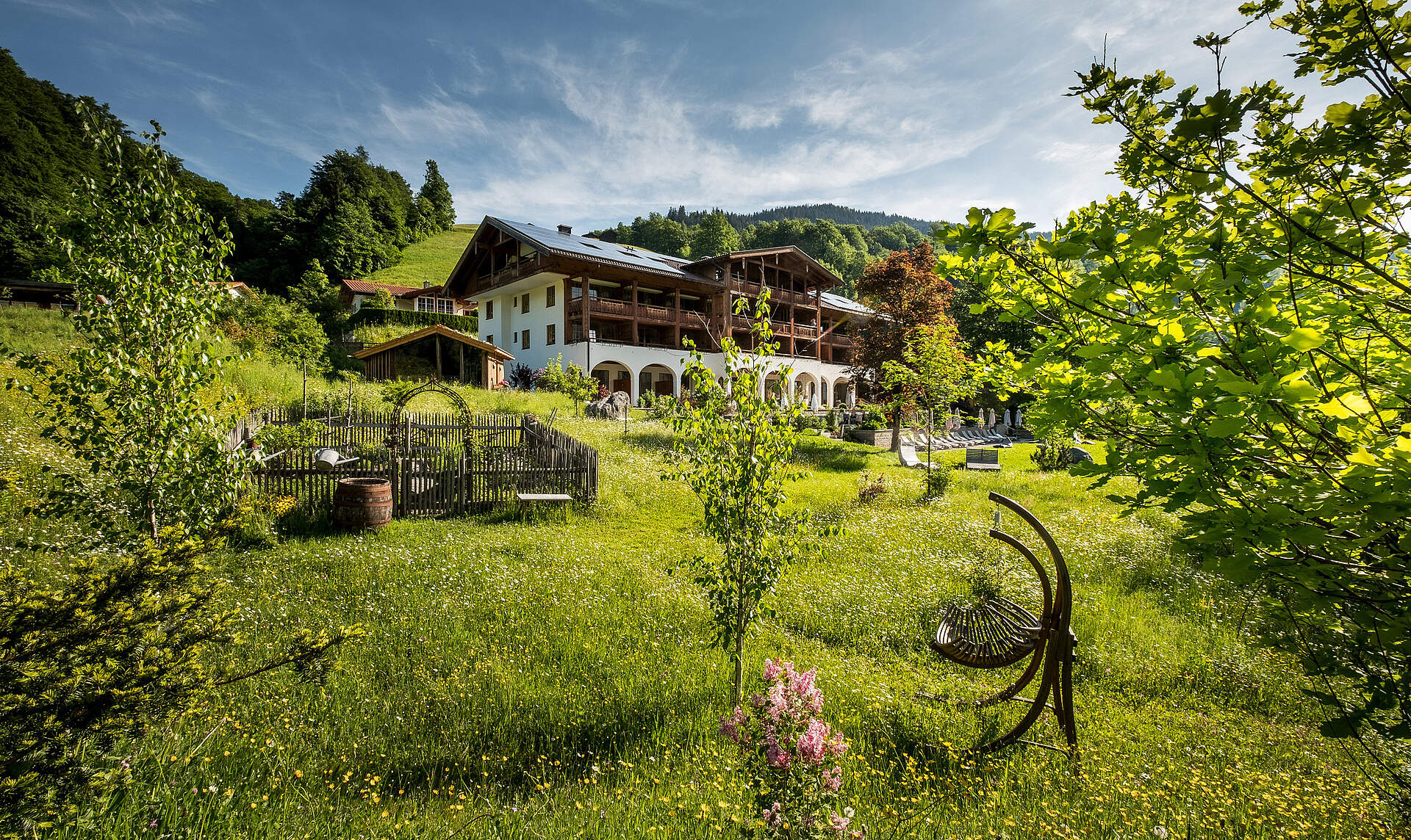 Das Berghotel Rehlegg von Außen