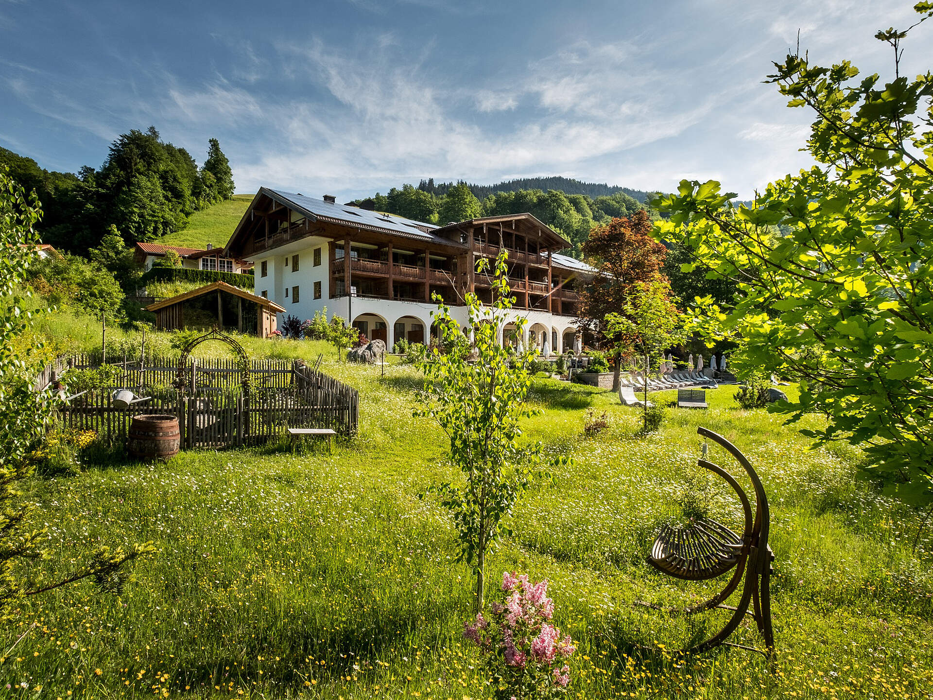Das Berghotel Rehlegg von Außen