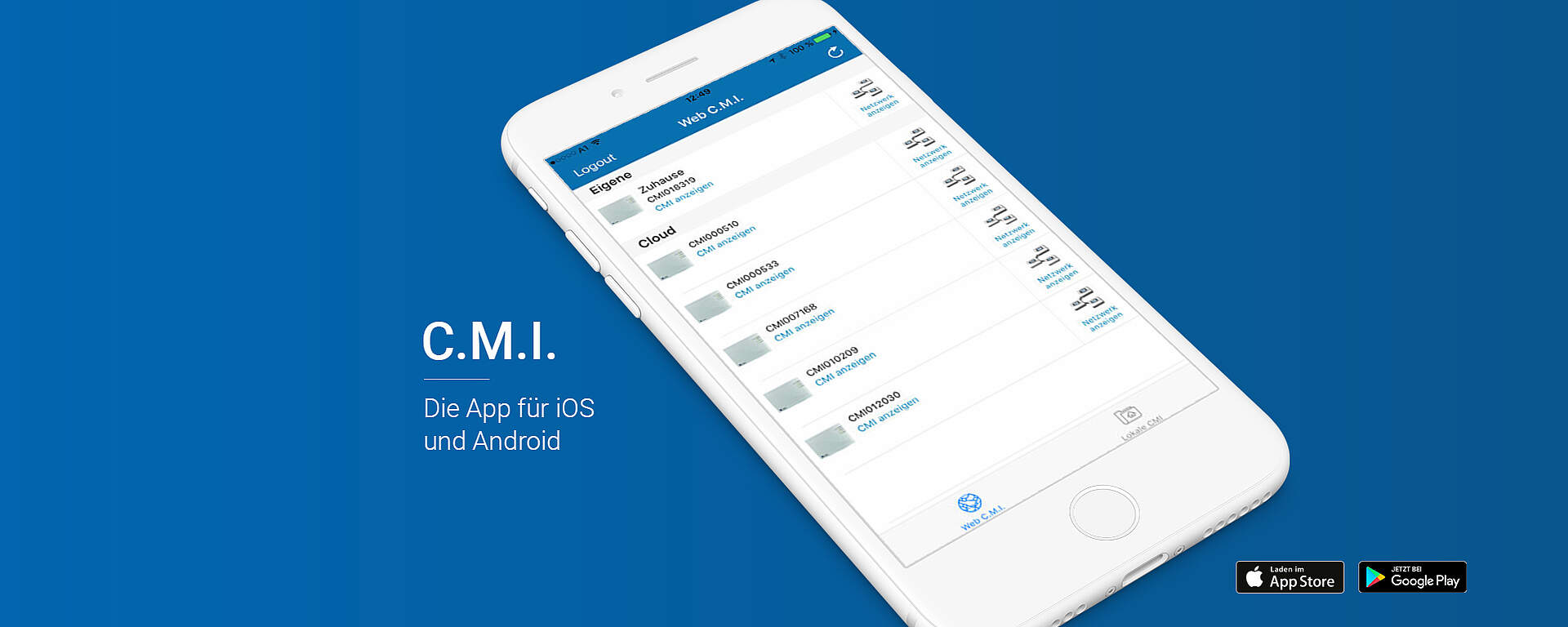 CMI Übersicht auf iOS