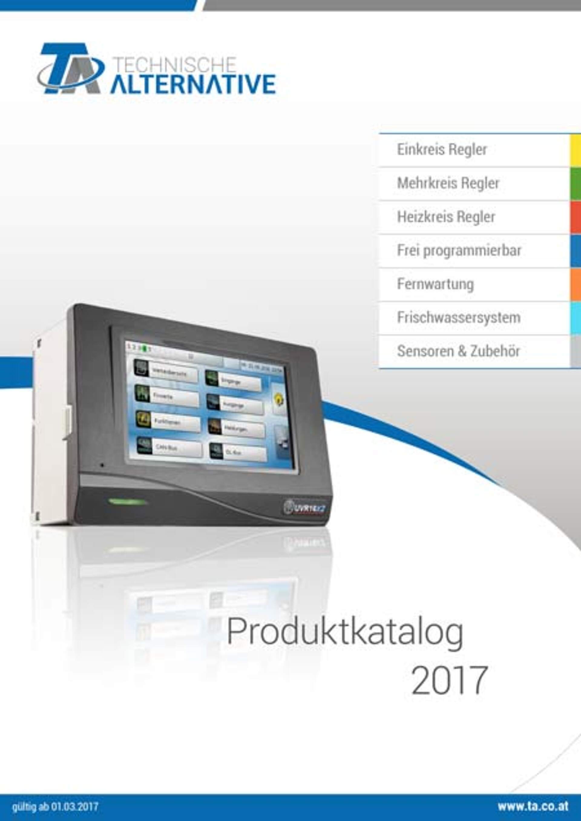 Cover Produktkatalog 2017 Preislisten Cover 2017