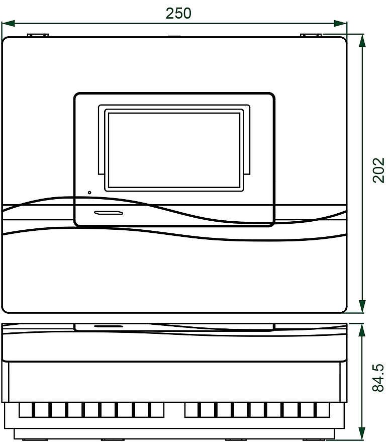 UVR16x2 Konsole Maße groesser