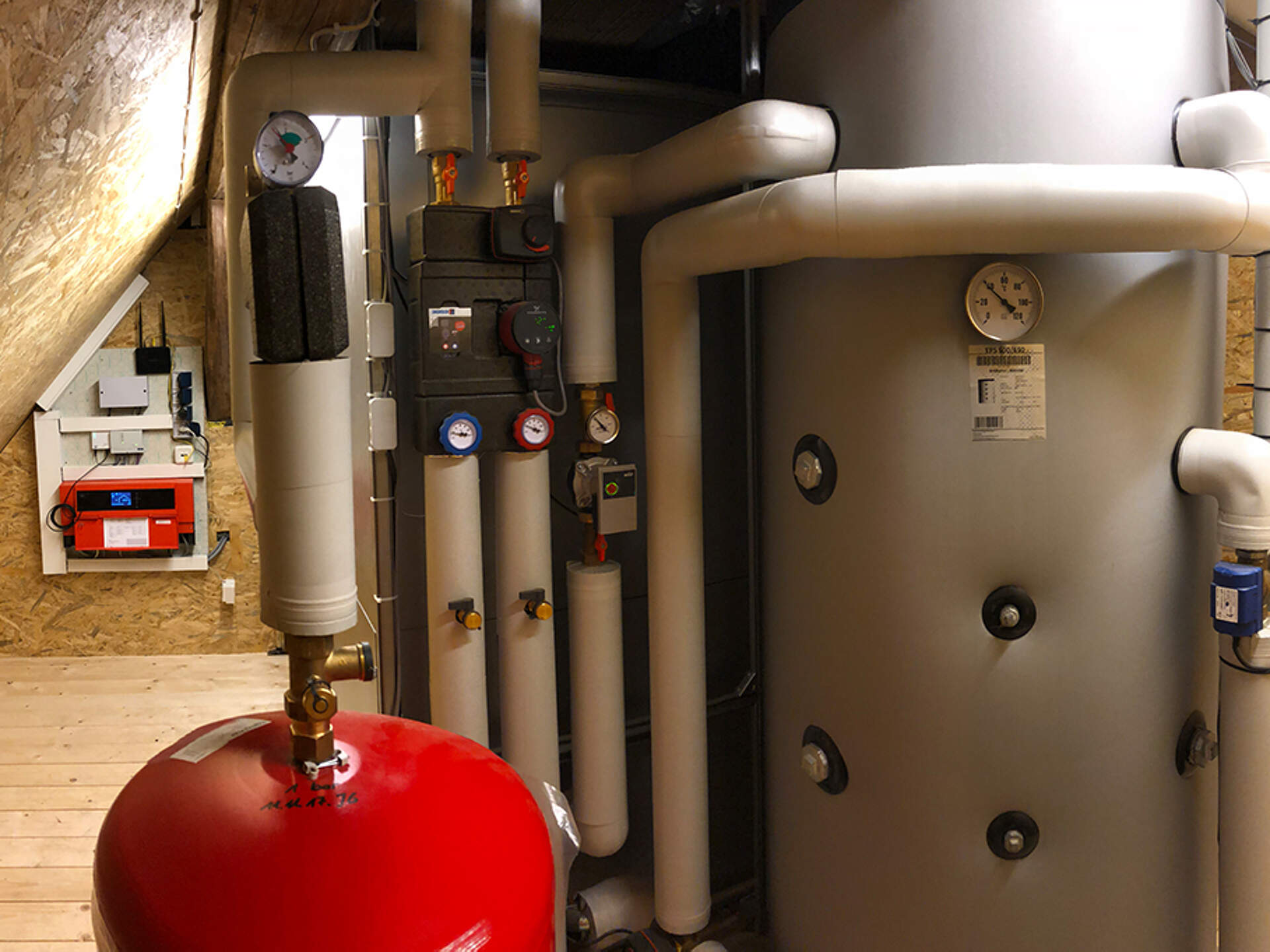 Kesselhaus mit Wärmepumpe